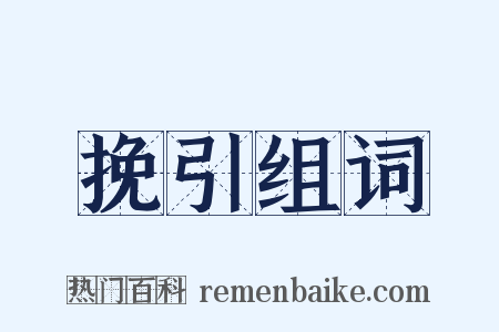 挽引组词是什么意思的图片